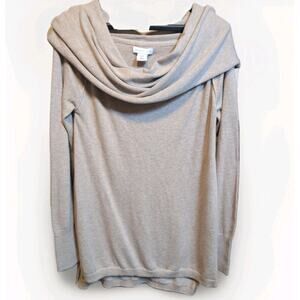 Women's M Super Soft Long Cowl Neck Long Sleeve Sweater Versatile Collar NWOT